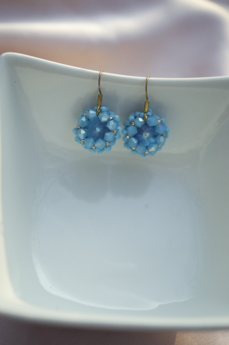 Cercei cu Cristale  - Summer Blue [2]