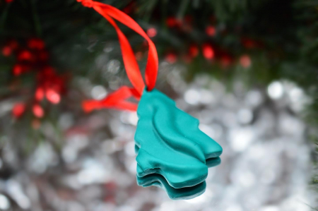 Ornamente de Craciun - Brad - dantela