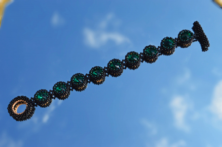 Bijuterii cu Cristale - Bratara cu Cristale - emerald