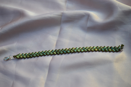 Bratari Statement - Bratara Half Tila - Iris Green