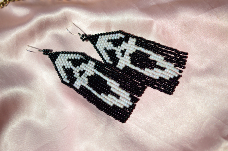 Accesorii Halloween - Cercei Ghost Face