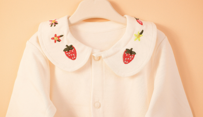 Bluza Albă Fetițe din Bumbac cu Guler – Perfectă pentru Școală & Grădiniță [2]