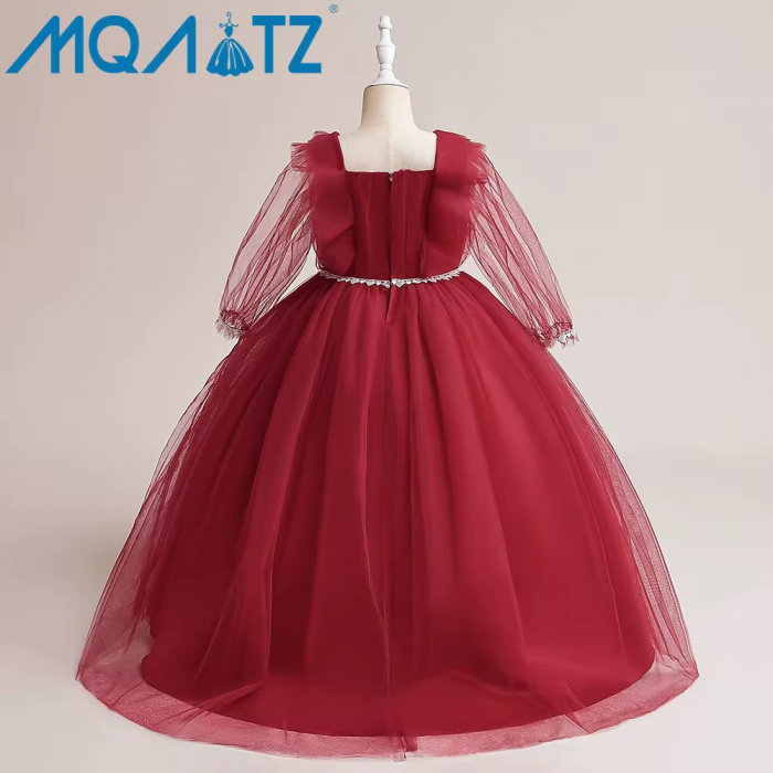 Rochie de Bal Roșie cu Tulle & Mărgele – Eleganță & Rafinament [2]