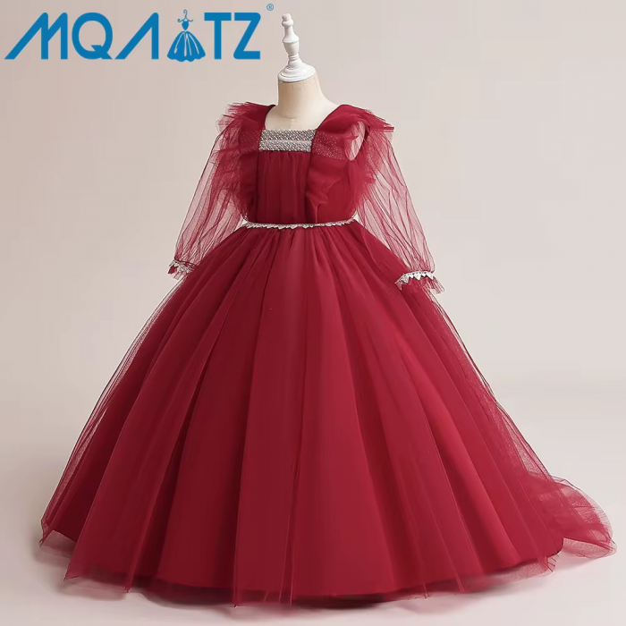 Rochie de Bal Roșie cu Tulle & Mărgele – Eleganță & Rafinament [1]