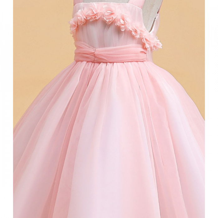 Rochie de bal lungă roz pentru fetițe – eleganță delicată pentru ocazii speciale [2]