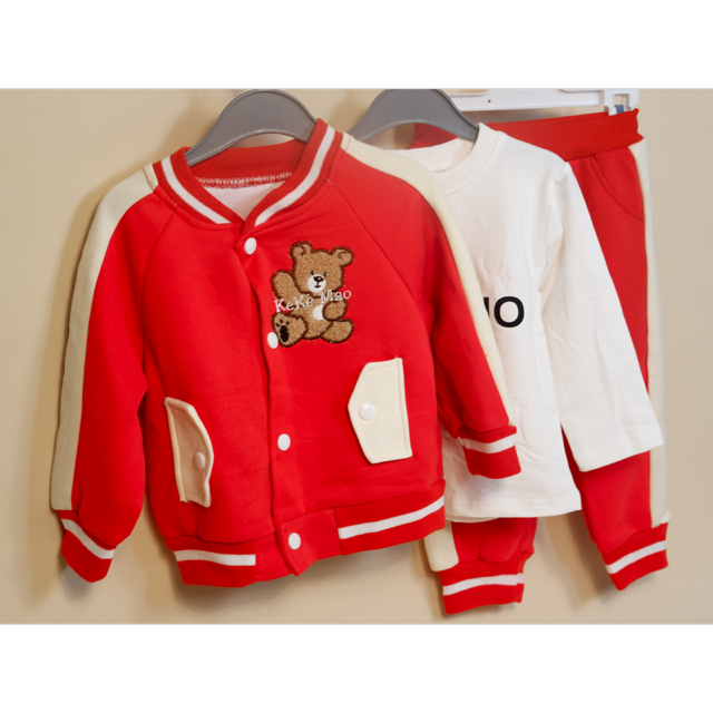 Set 3 Piese Băieți – Cardigan cu Capse, Bluză Moale & Pantaloni [2]