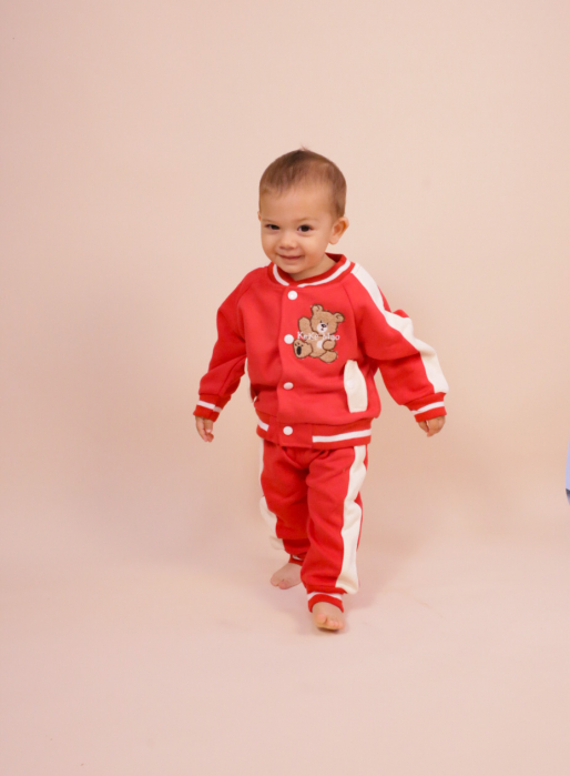 Set 3 Piese Băieți – Cardigan cu Capse, Bluză Moale & Pantaloni [3]