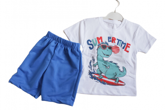 Set de Vară Băieți 2-8 Ani – Tricou și Pantaloni Scurți din Bumbac 100% [1]