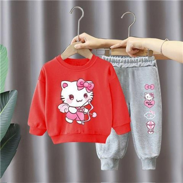 Set Fetițe – Bluză & Pantaloni din Material Moale [3]