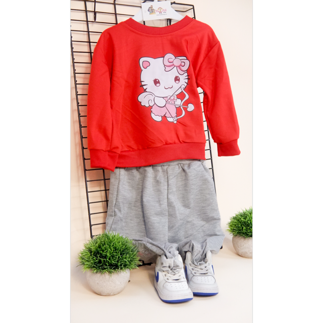 Set Fetițe – Bluză & Pantaloni din Material Moale [1]