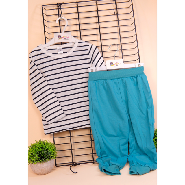 Trening Fetițe 3 Piese – Bluză cu Fermoar, Bluziță & Pantaloni [10]