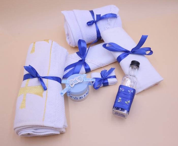 Trusou botez bebeluș cu cutie colorată – Set complet pentru ceremonie [2]