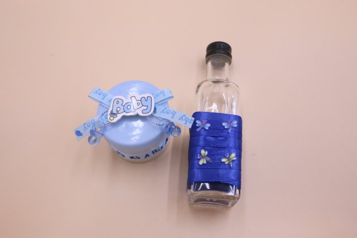 Trusou botez bebeluș cu cutie colorată – Set complet pentru ceremonie [3]