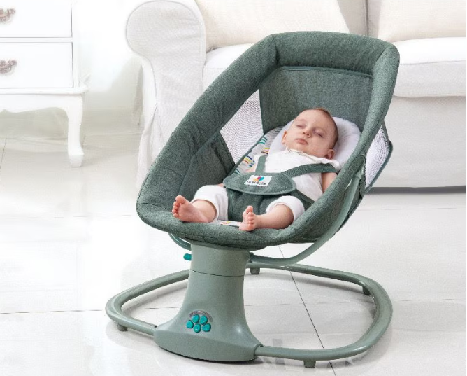 Balansoar electric 3 in 1, cu bluetooth, telecomanda, Mastela [5]