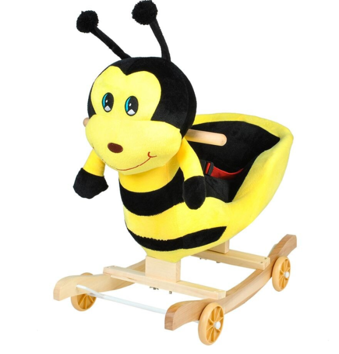 Balansoar Pentru Bebelusi, Albinuta, Lemn + Plus, 60 x 34 x  45 Cm [9]