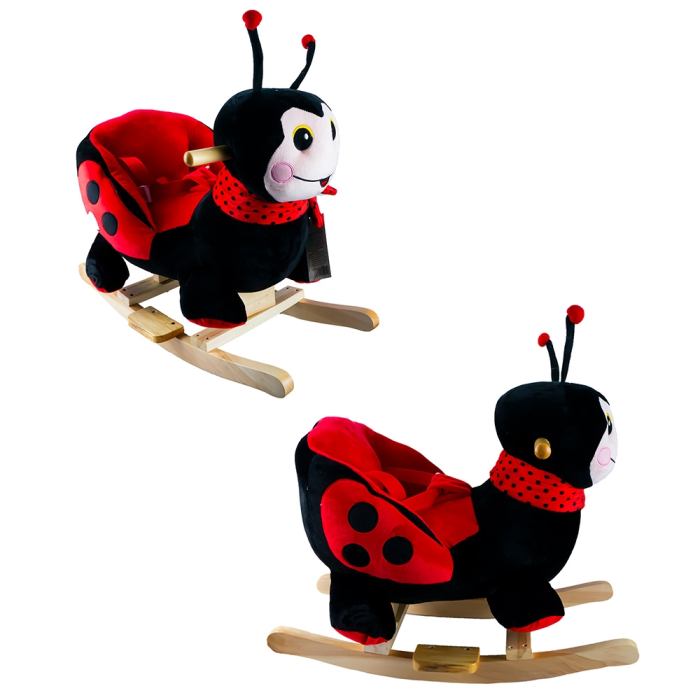 Balansoar Pentru Bebelusi, Buburuza, Lemn + Plus, 60x34x45 Cm [2]