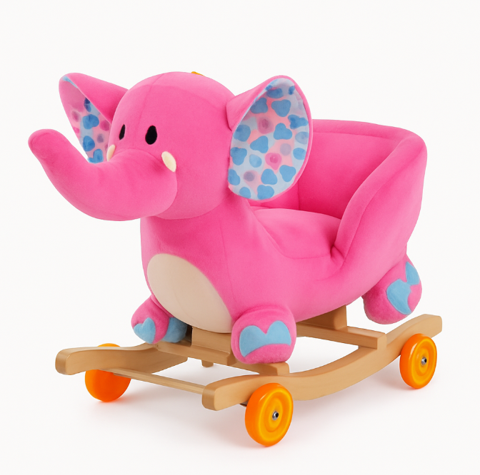 Balansoar Pentru Bebelusi, Elefant, Roz [1]