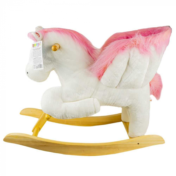Balansoar Pentru Bebelusi, Calut, Lemn + Plus, Roz, 60x34x45 Cm [2]