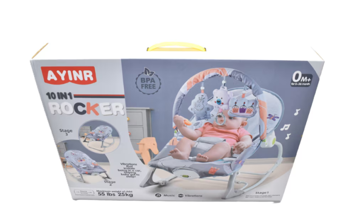 Balansoar si scaun 10 in 1 pentru bebelusi si copii, varsta 0luni +, cu vibratii calmante, greutate maxima admisa 25 kg [2]