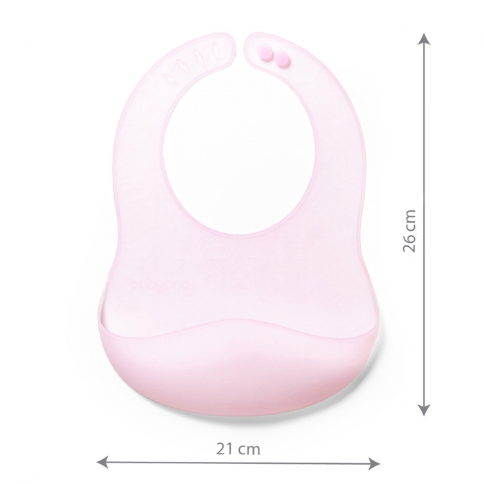 Barbita impermeabila din cauciuc moale si subtire, cu buzunar, peste 6 luni, roz, Babyono [7]