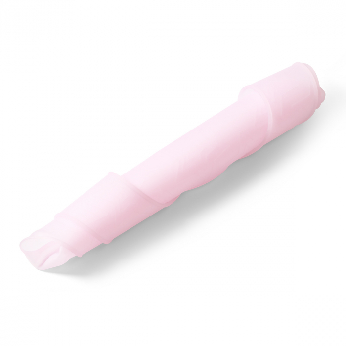 Barbita impermeabila din cauciuc moale si subtire, cu buzunar, peste 6 luni, roz, Babyono [5]