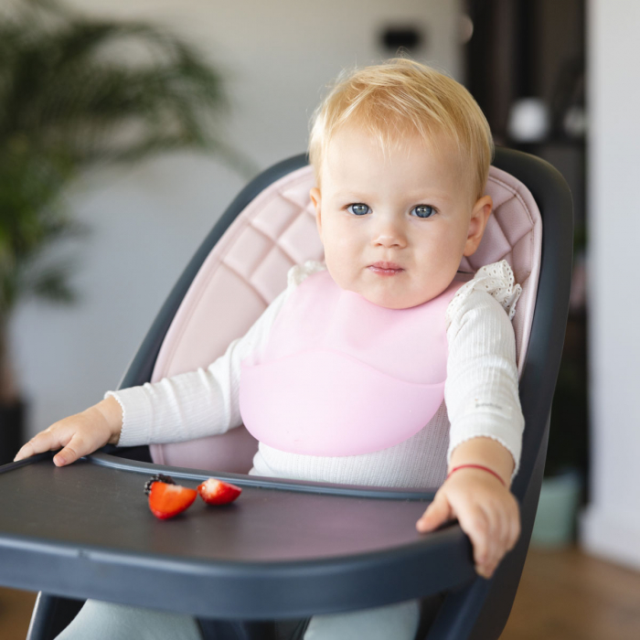 Barbita impermeabila din cauciuc moale si subtire, cu buzunar, peste 6 luni, roz, Babyono [11]