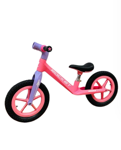 Bicicleta, De echilibru, fara pedale, Cu roti din cauciuc gonflabile, pentru copii 2-5 ani, cu far luminos [1]