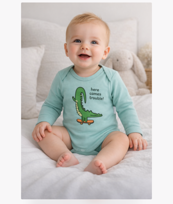 Body copii, model crocodil pe skate [2]