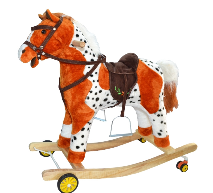 Calut balansoar, 2 in 1, cu rotile, muzical si cu lumini, Bubu-Still ,71 cm [1]