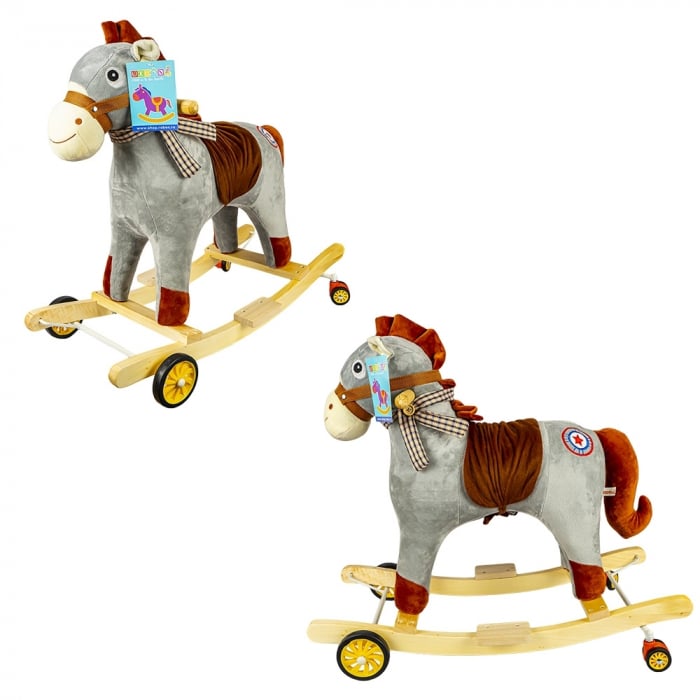 Calut Balansoar, Gri, Cu Rotile, 60 Cm [2]