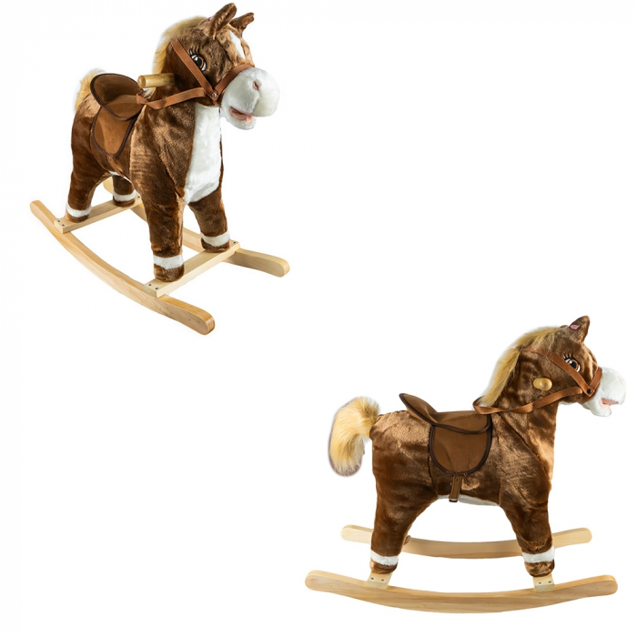 Calut Balansoar, Lemn + Plus, Alb, 65x26x62 Cm [2]