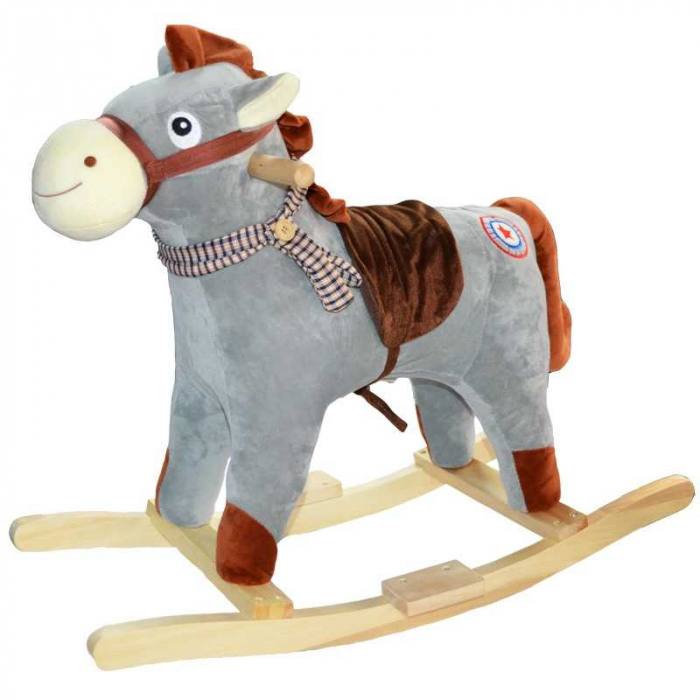 Calut Balansoar, Lemn + Plus, Gri, 57 Cm [1]