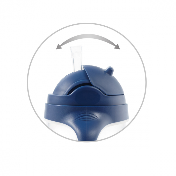 Cana copii cu pai albastra Babyono [10]