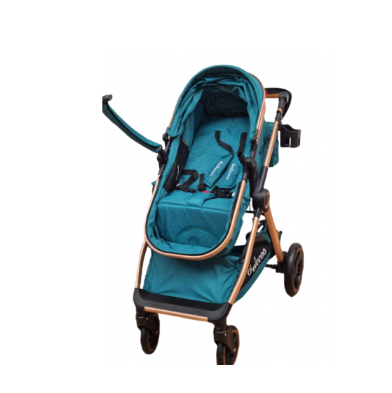 Carucior 2 in 1, Cu landou Reversibil, copertina extensibila, geanta pentru scutece, Belecoo [6]