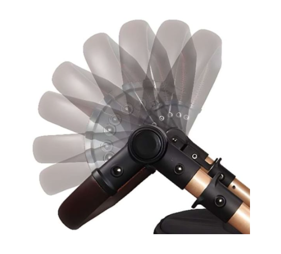 Carucior 2 in 1, Cu landou Reversibil, copertina extensibila, geanta pentru scutece, Belecoo [9]