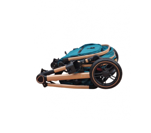 Carucior 2 in 1, Cu landou Reversibil, copertina extensibila, geanta pentru scutece, Belecoo [8]