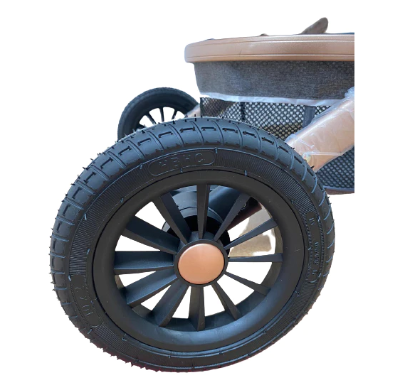 Carucior 2 in 1, cu suspensie dinamica, landou reversibil, geanta pentru accesorii, multifunctional, negru [5]