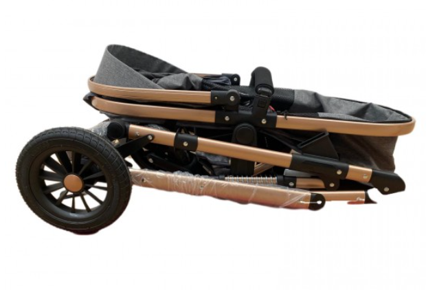 Carucior 2 in 1, Cu suspensii duble, Geanta pentru accesorii, Viziera de vara inclusa, Roz [6]