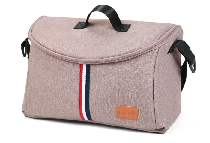 Carucior, 2 in 1, cu suspensii duble si landou reversibil, Element sustinere dublu, Maner reversibil, L-Sun, Bej [6]