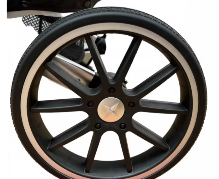 Carucior 2 in 1, dubla suspensie, matlasat, Bubu-Still Sun, 0-36 luni, Roz [9]