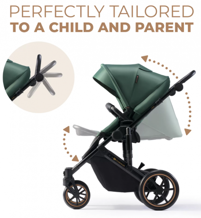 CARUCIOR 2 IN 1 KINDERKRAFT PRIME 2, DARK GREEN [6]