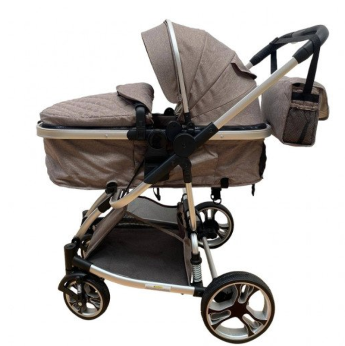 Carucior 2 in 1, Modul sport inclus, Bubu-Still Sun, Strangere troler, Salteluta din bambus,bej [2]