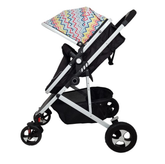 Carucior 2 in 1,Modul sport transformabil din landou,Plasa de insecte si geanta de scutece,Dubla suspensie pe roata,multicolor [2]