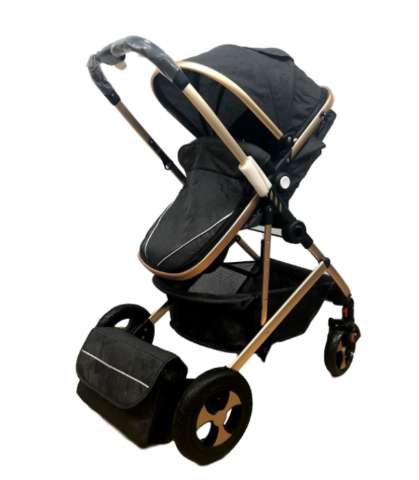 Carucior 2 in 1, Modul sport transformabil din landou, Plasa de insecte si geanta de scutece [2]