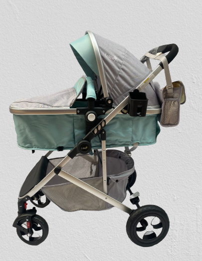 Carucior 2 in 1,Modul sport transformabil din landou,Plasa de insecte si geanta de scutece,VERNIL 1 [7]