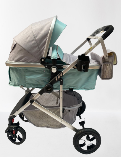 Carucior 2 in 1,Modul sport transformabil din landou,Plasa de insecte si geanta de scutece,VERNIL 1 [8]