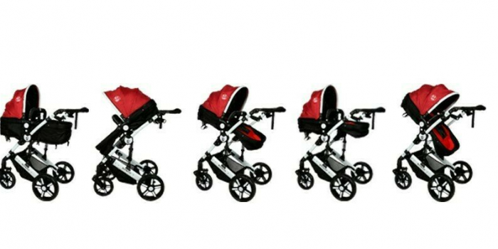 Carucior 2 in 1 reversibil X2 BUF BOOF Red 0 36 luni [7]