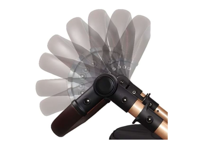 Carucior 2 in 1,Suspensie dubla pe roata ,Geanta inclusa, strangere compacta, Bubu-Still, Bleumarin [8]