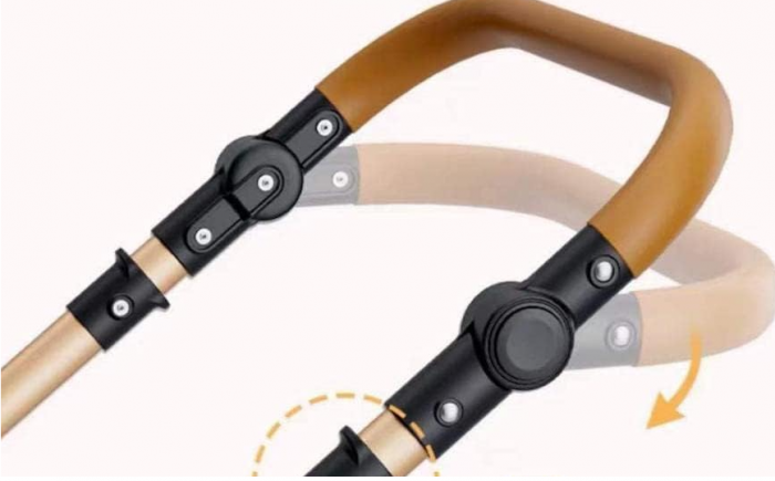 Carucior 2 in 1, Suspensie dubla pe roata, Geanta inclusa, strangere compacta, Maner reversibil [8]