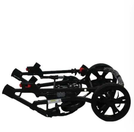 Carucior 2 in 1, Teknum, cu suspensii duble, husa de picioare, suport de sticluta si geanta de scutece [5]